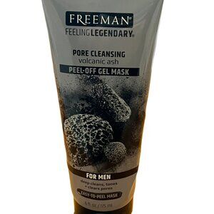 Freeman Pore Cleansing Volcanic Ash Peel Off Gel Mask For Men 6 fl oz NEW
